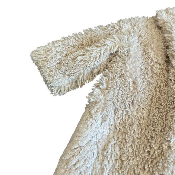 Robert Rodriguez Long-Length Shaggy Faux Fur Coat Cream Jacket Teddy Size XS - Picture 3 of 15